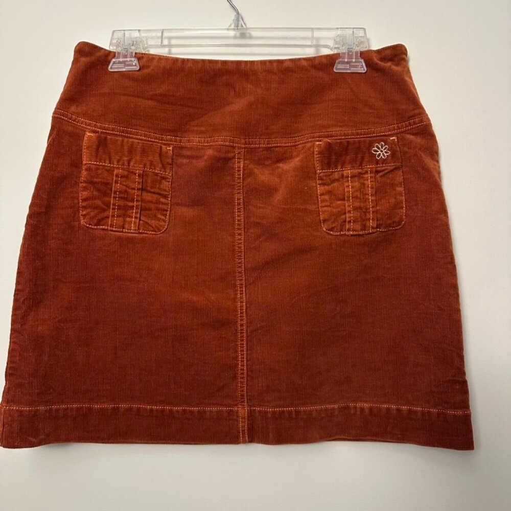 Aventura Corduroy Skirt, sz 8, burnt orange